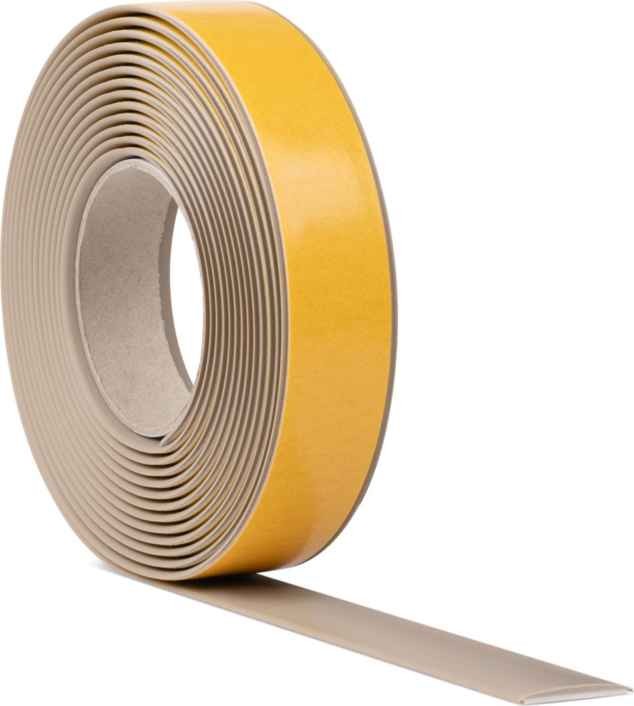 QUEST Schwellenleiste-Dehnungsprofil 50mm, 5m aus PVC, Übergangsprofil, selbstklebend, beige