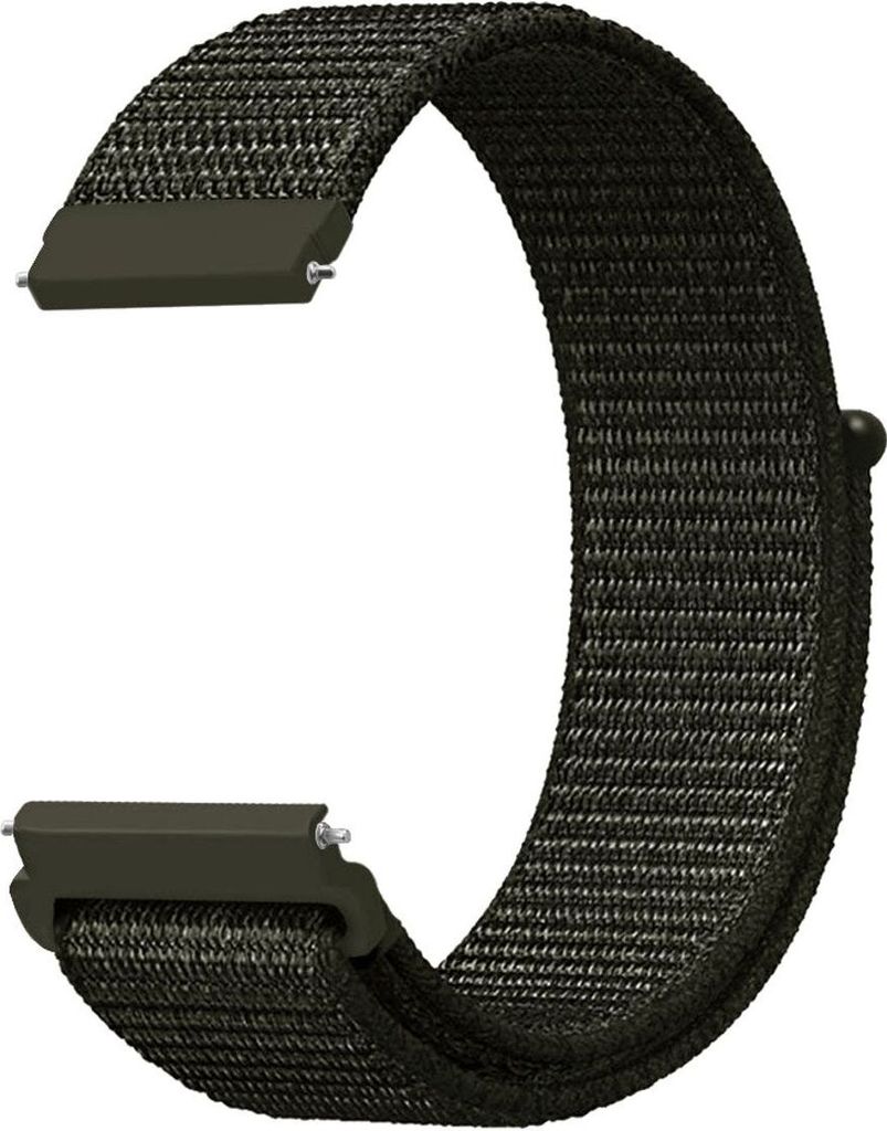 Smartwatch Armband Armbänder 20 / 22 mm für Samsung Galaxy LG Watch Honor Garmin, Farbe:Armeegrün, Stegbreite:20 mm