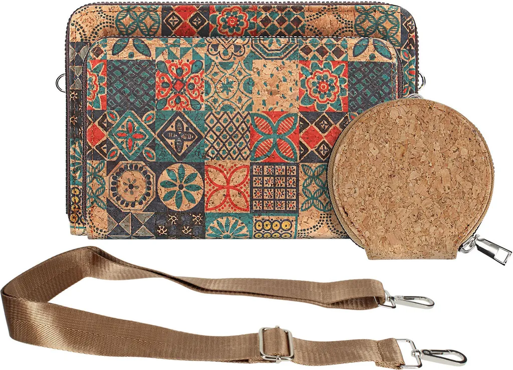 Borsa in Sughero Avizar CorkMosaic - Sostenibilità e Stile Colorato