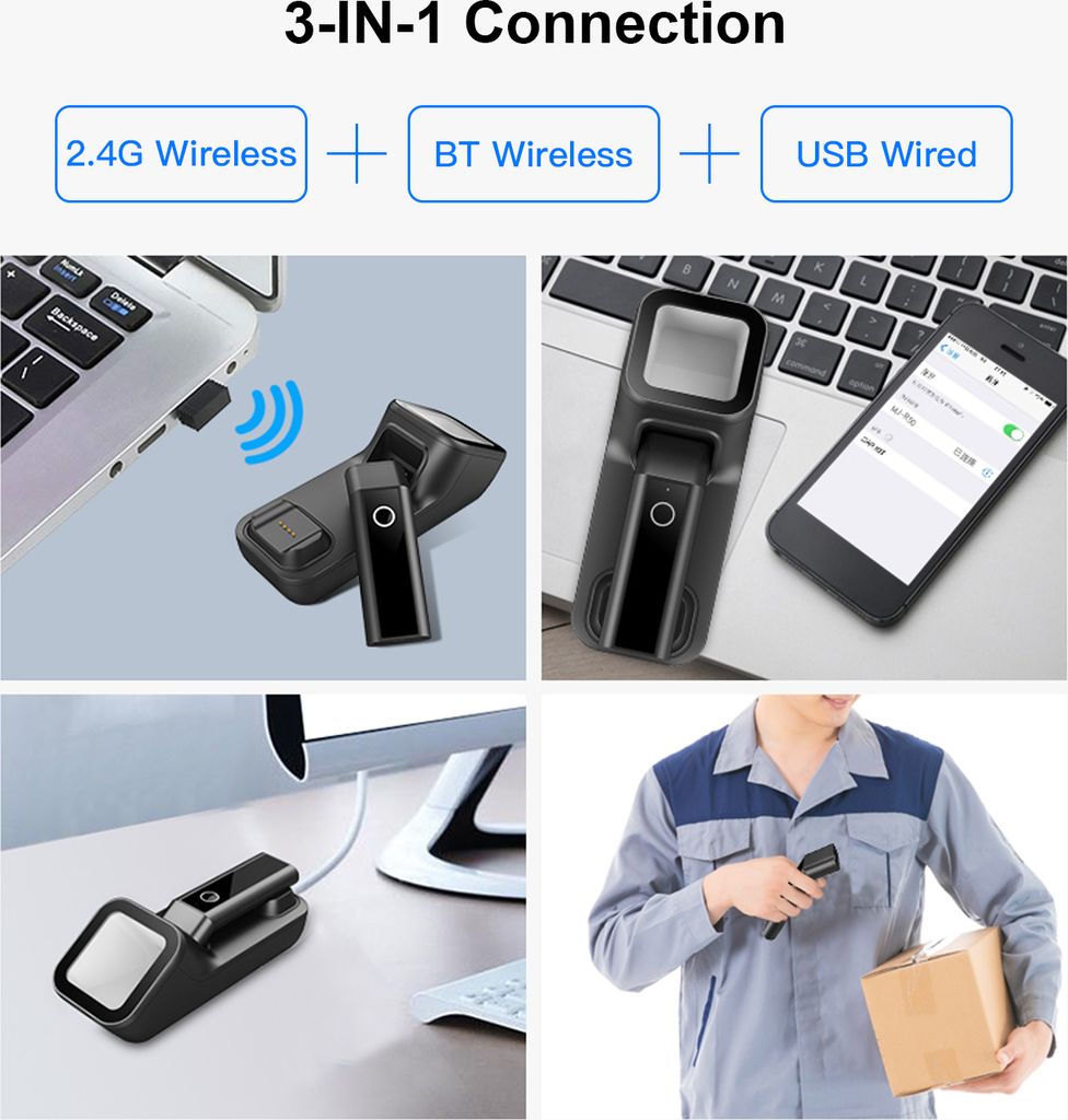 3-in-1-Barcode-Scanner Handheld 1D / 2D / Produktbild 5