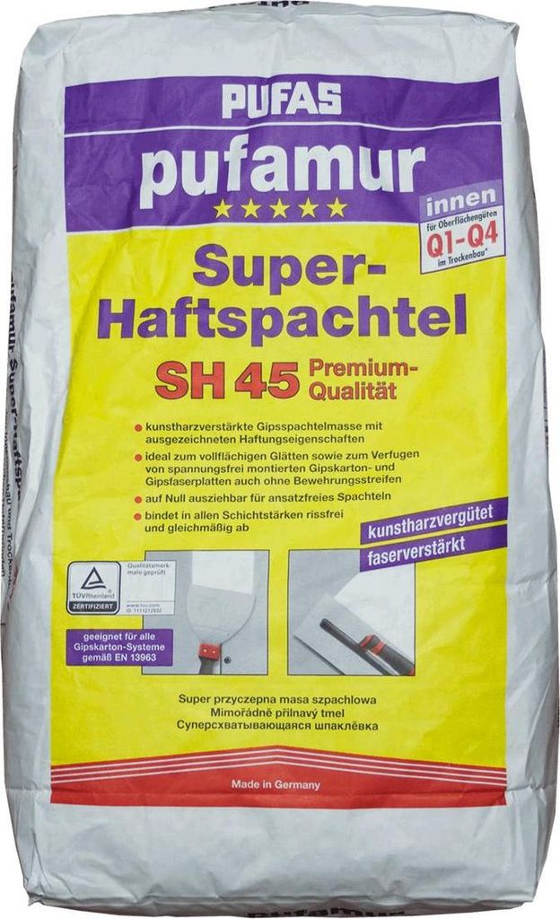 Stucco superadesivo SH 45 Pufas pufamur - Stucco di gesso Immagine del prodotto 