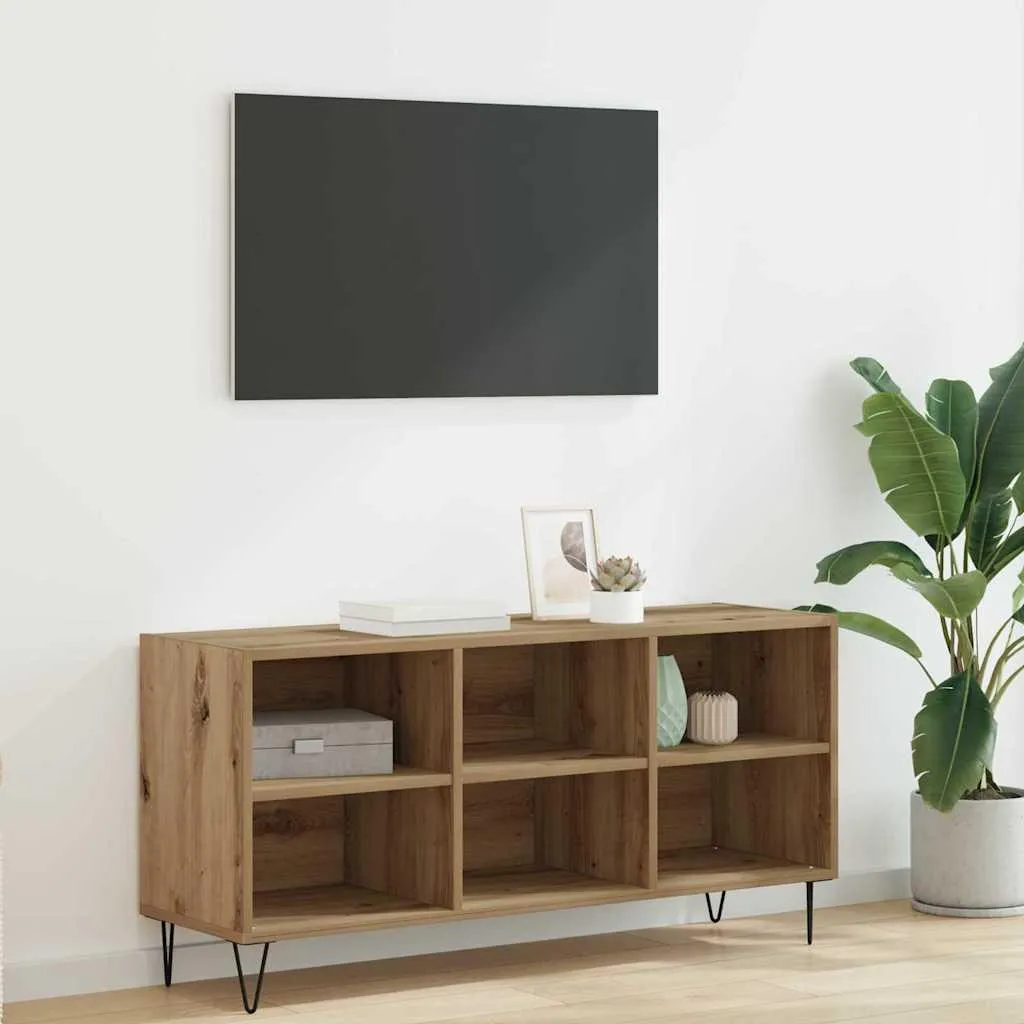 Maison Exclusive Mobile TV Rovere Artisan 103,5x30x50 cm Design Moderno