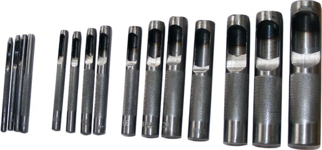 Locheisen - Set 15-teilig (Ø 2 - 22 mm)