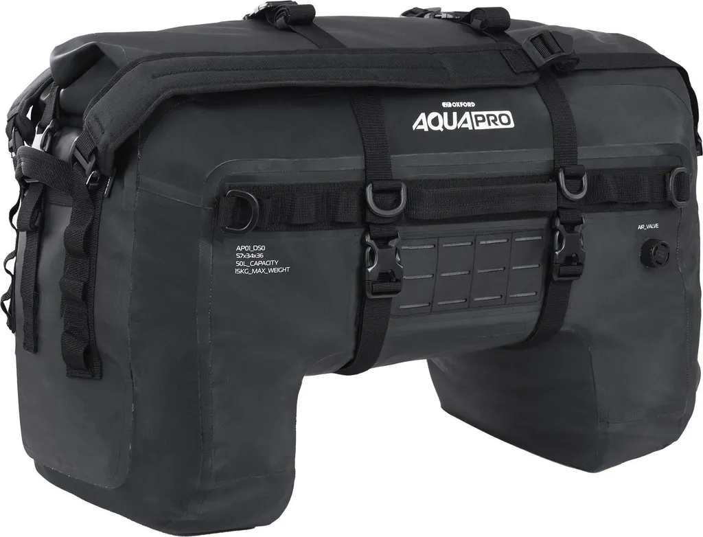 Sac Oxford Aqua Pro Imperméable avec Bandoulière Amovible pour Motards