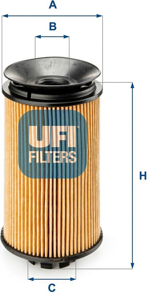Ölfilter UFI 25.092.00 Filtereinsatz für MITSUBISHI Canter (FE5, FE6) VI für FUSO (MITSUBISHI) CANTER