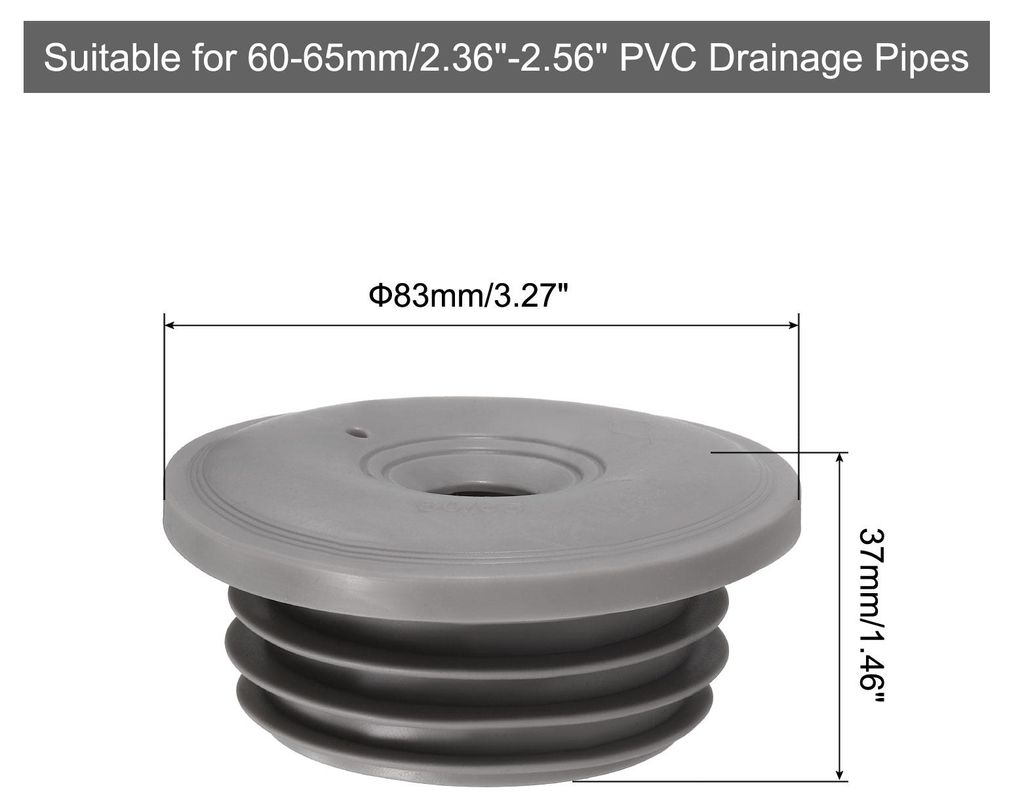 Waschmaschine Abfluss Adapter, 60-65mm Dichtungsstopfen PVC Abflussrohrdichtung Ohne geruchsdichte Abdeckung fš¹r Waschmaschinenschlauch Kš¹che...