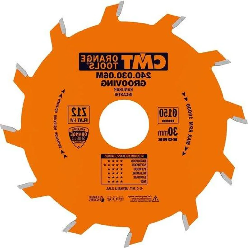 Lame de scie circulaire 150 x 30 mm Z 12 pour débit rapide bois
