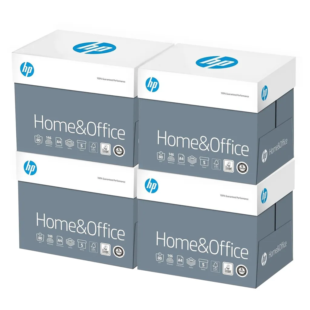 Carta HP Office A4 80g 10000 Fogli - Anti-Inceppamento per Stampanti