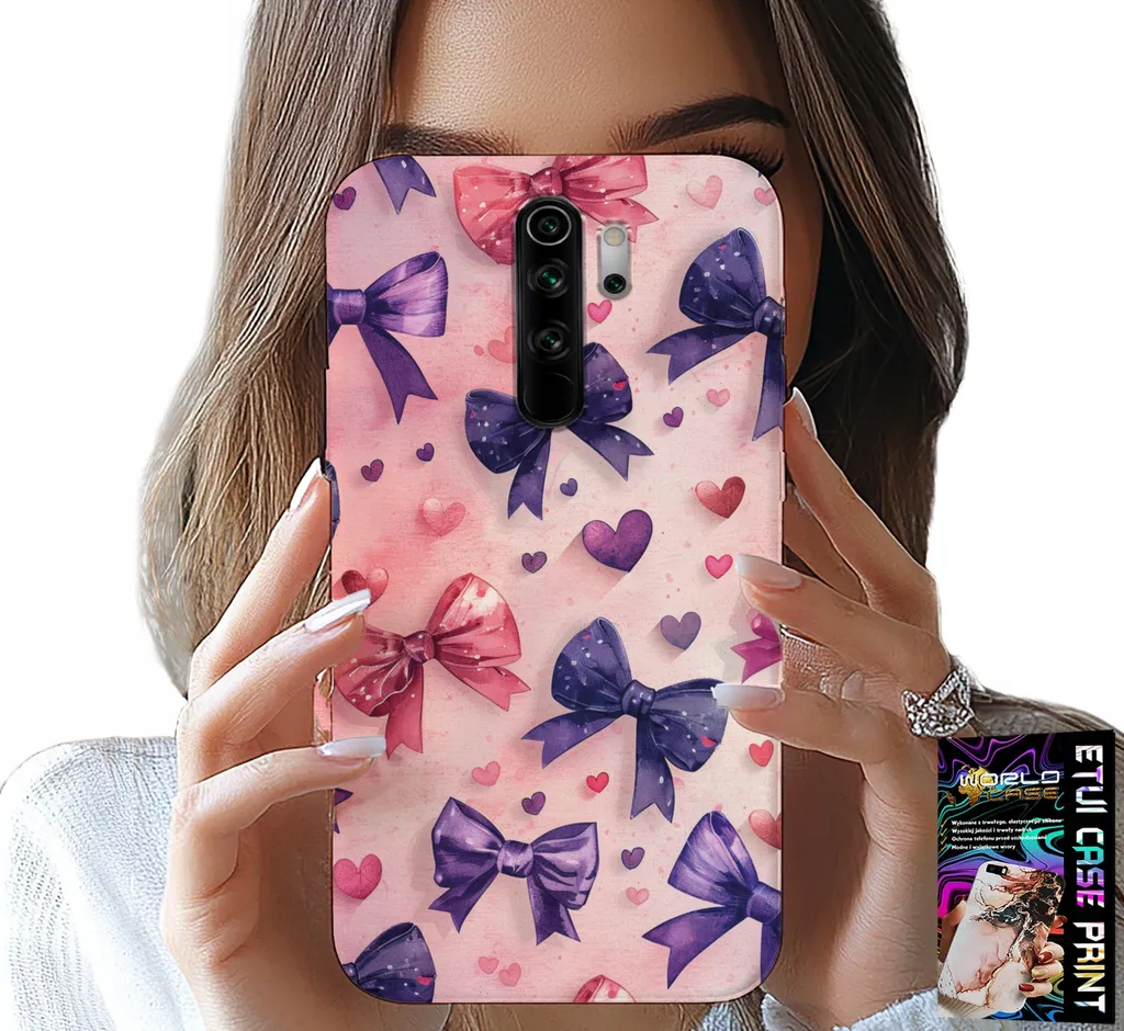 Cover Design Nastri Colorati per Xiaomi Note 8 Pro in Vetro 9H