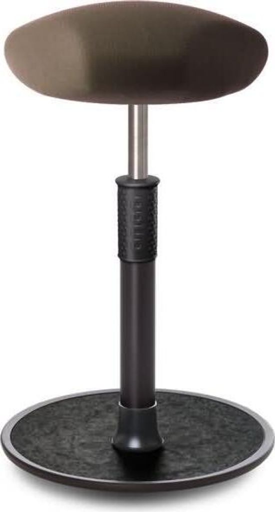Sitz- Stehhocker Free Tall Triangel Gestrick Braun schwarz /chwarz.
