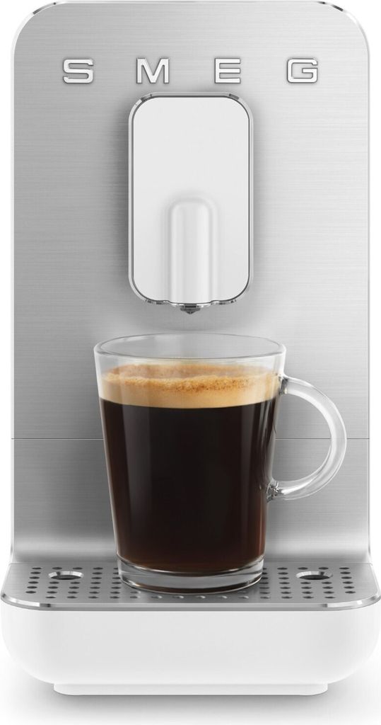 SMEG BCC11WHMEU 1 4L 19 bar Kaffeevollautomat mit integriertem Mahlwerk weiß/grau