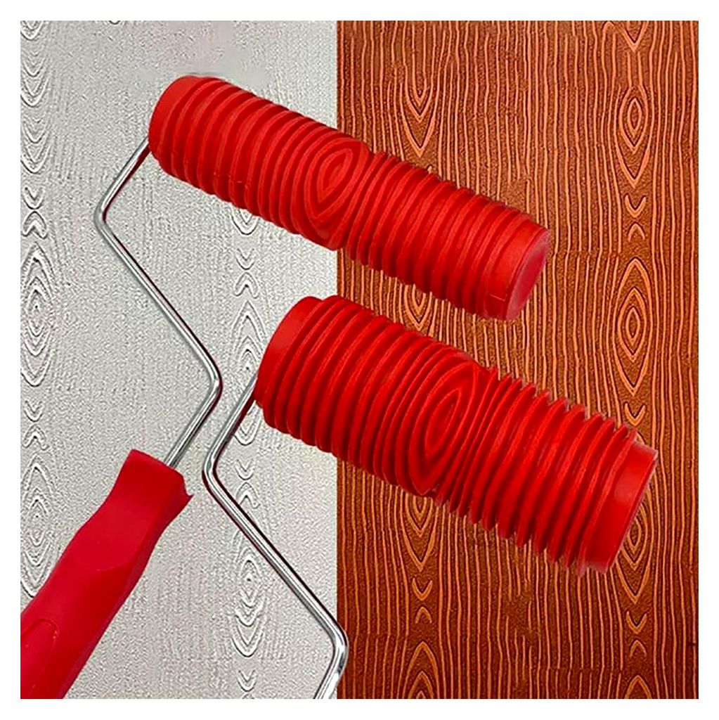 Präge-Textur Muster Farbroller für Wanddekoration, DIY Malwerkzeug für Wandgestaltung, 7'' Muster Farbroller für Wände, Strukturmalwerkzeug mi...