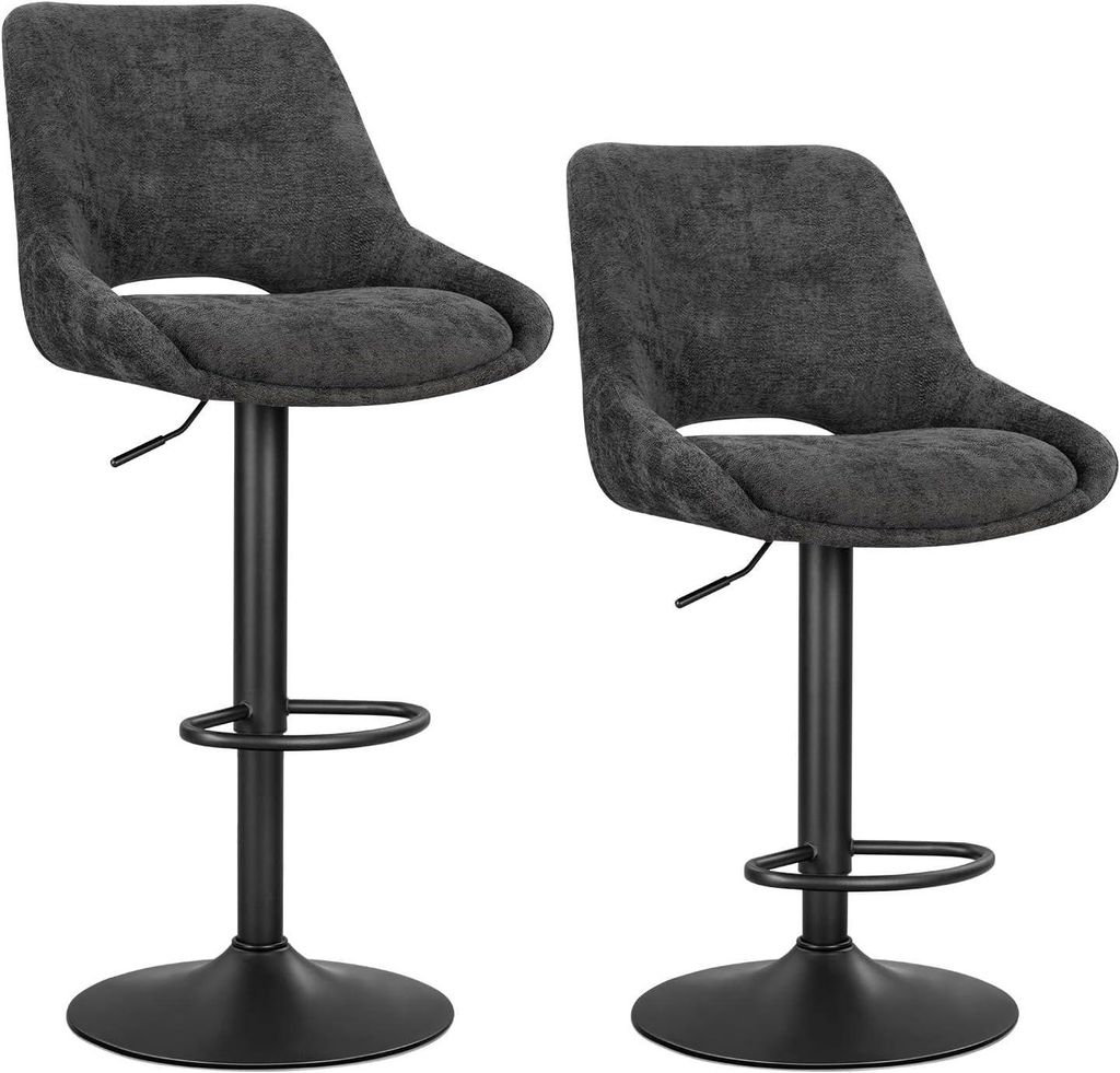 WOLTU Barhocker 2er Set, Höhenverstellbarer Barstuhl, 360° Produktbild 