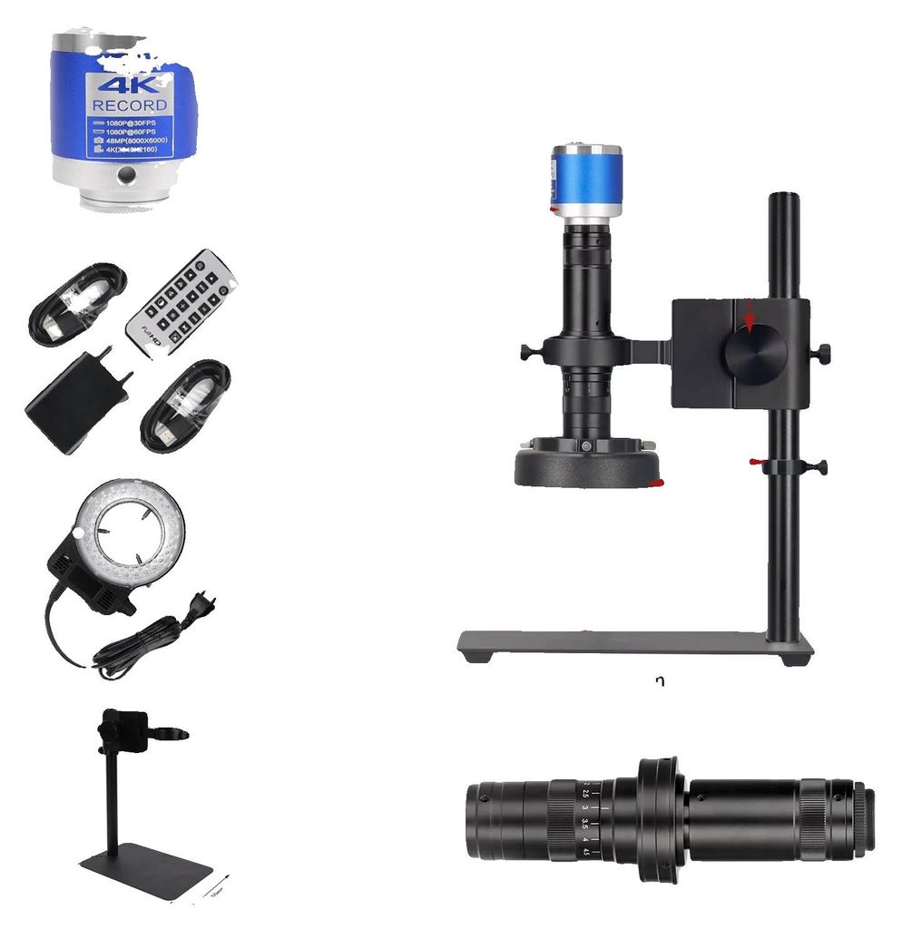 Digitalmikroskop, 215X Linse, HDMI- und USB-Anschluss, F4K 4003-215x Set