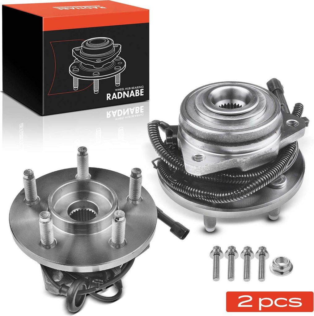 Frankberg 2x Radnabe Radlagersatz Vorderachse beidseitig für Jeep Cherokee 2.4L 2.5L 2.8L 3.7L 2001-2008