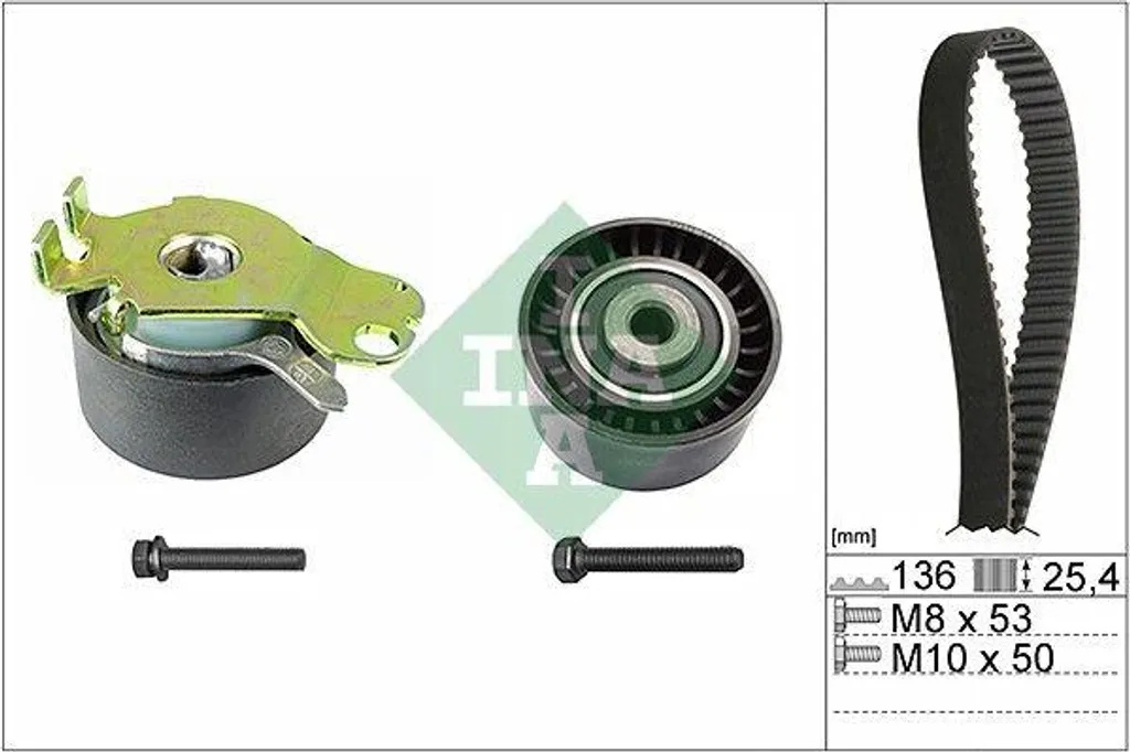 Kit courroie dentée INA 530 0236 10 - Compatible PSA 081673 et moteurs