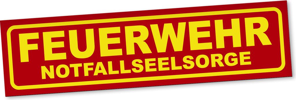 PantherPixel Feuerwehr Magnetschild Auto Notfallseelsorge Ausrüstung Magnetfolie Geschenkidee 60 x 16 cm STANDARDFARBFOLIEN