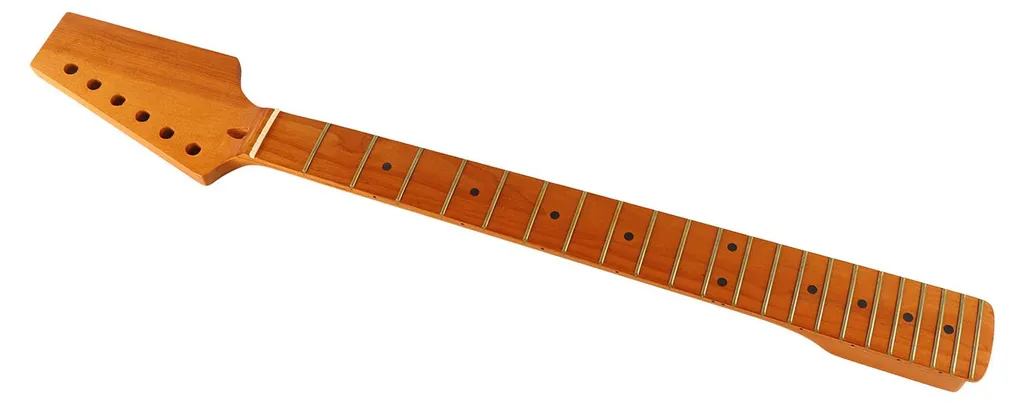 Manche Guitare Électrique Érable Résistant aux Intempéries Tête Demi-ton