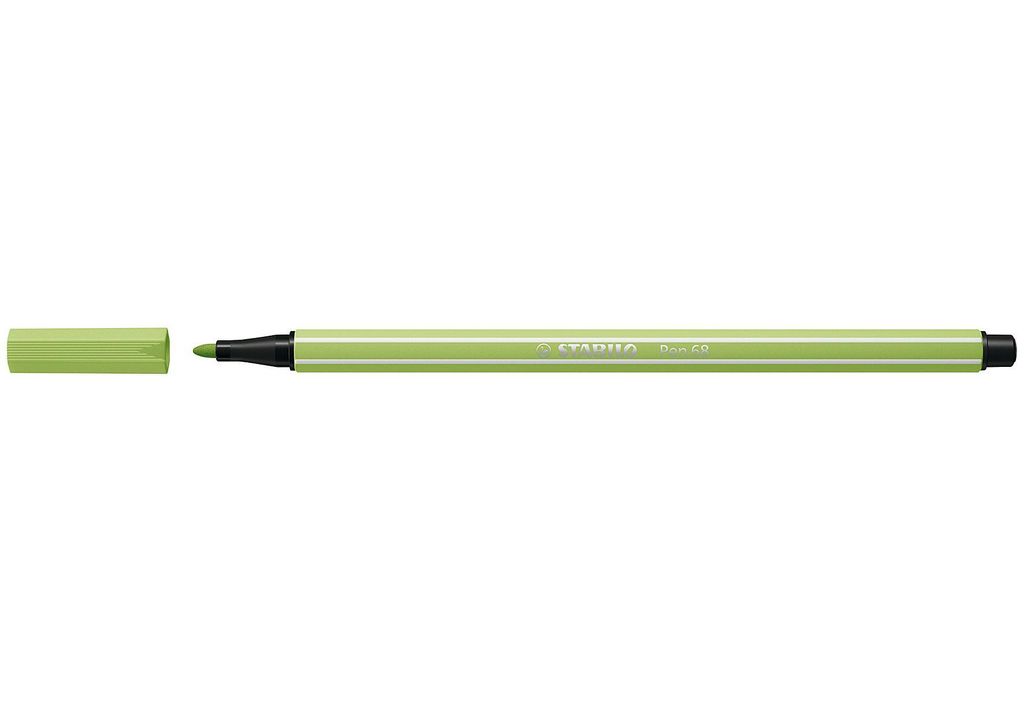 STABILO Pen 68, 1 Farben, Grün, Rundspitze, 1 mm, Grün, Produktbild 