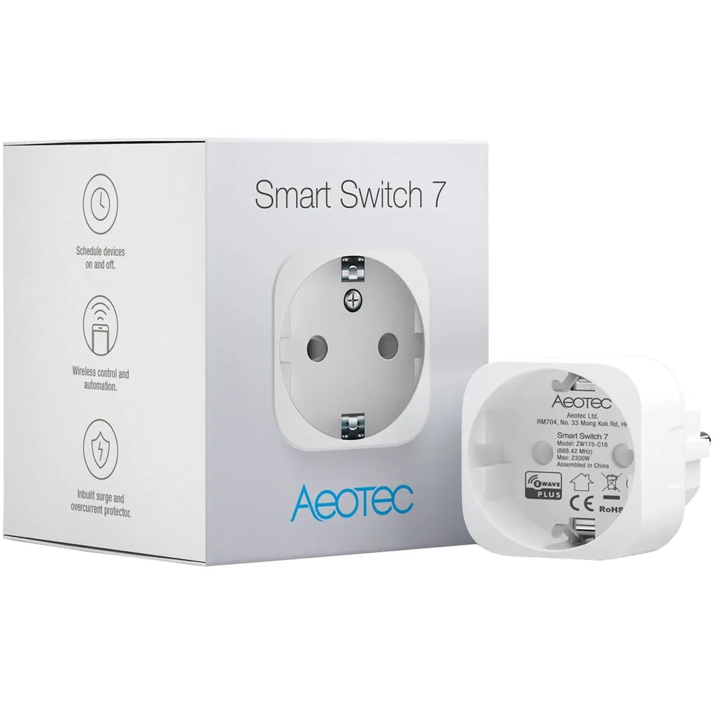 Prise Connectée pour Automatisation Maison - Aeotec Smart Switch 7 ZWave