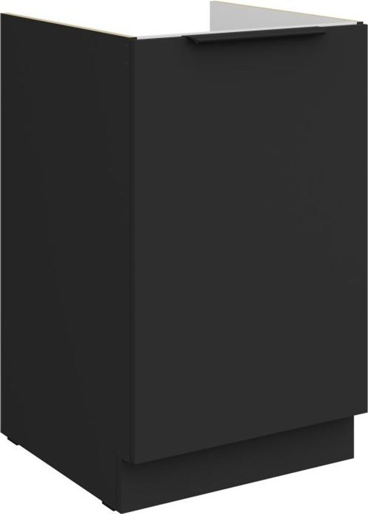 LUNARA Unterschrank für Spülbecken – Breite 50 cm, schwarz Produktbild 