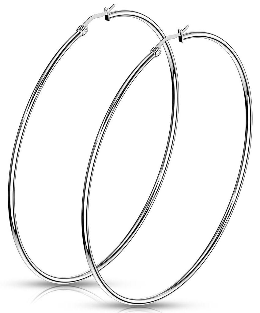 Creolen Ohrringe aus Edelstahl 75 mm Produktbild 