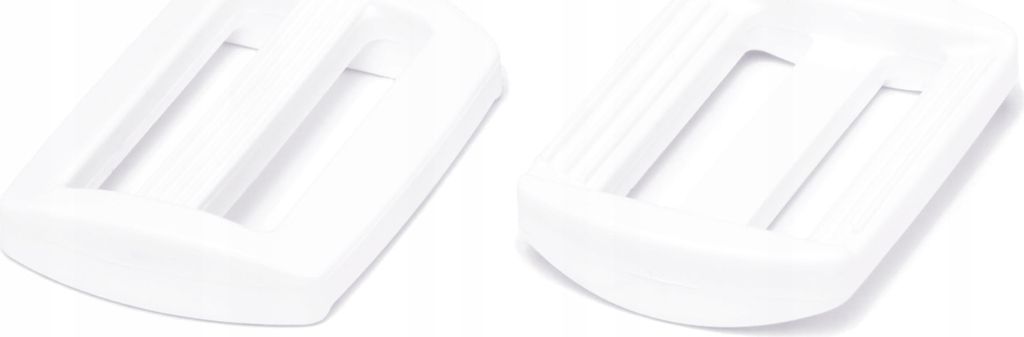 10 Stück Weiße Leder Versteller 25 mm POM Material