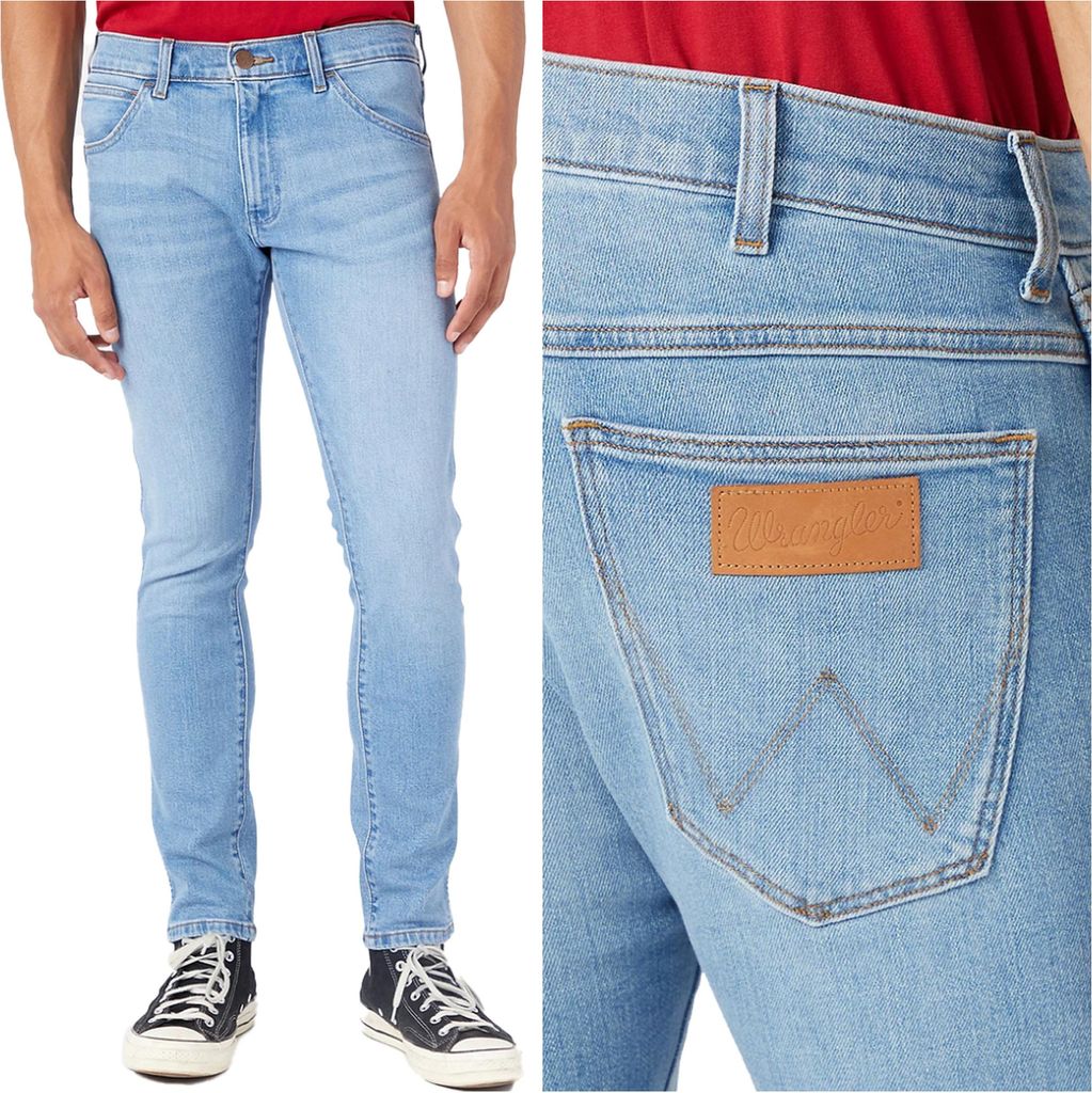 WRANGLER, Herren Jeanshosen, Skinny fit, BRYSON, W31 L34, Blau, Jeans, baggyjeans, buggy