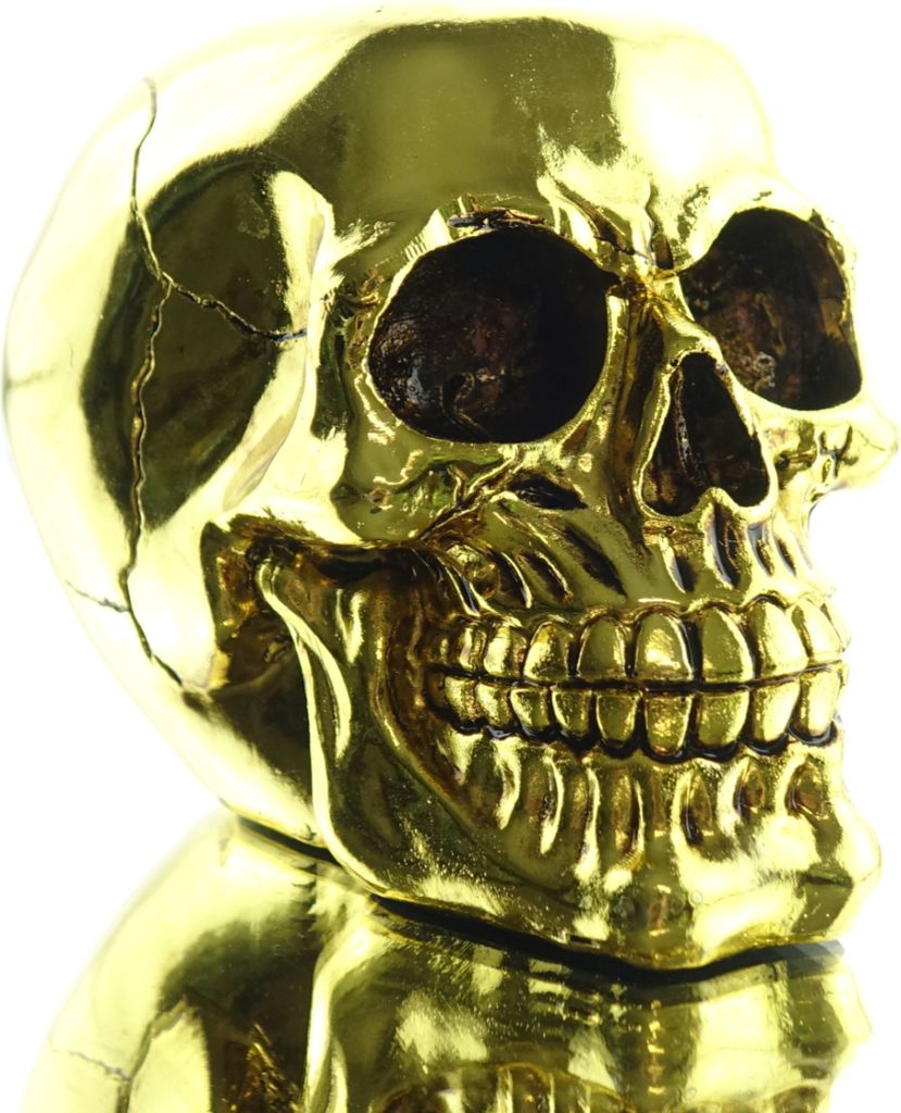 Exotica Cor Mulder Skullhead - Totenkopf Goldfarben - 10 cm