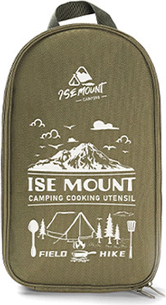 Tragbares Reiseutensilien-Set, 9-teilig, Edelstahl, Camping-Kueche, Kochgeschirr-Set, Kuechenutensilien fuer Rucksackreisen, Grillen, Camping, Pick...