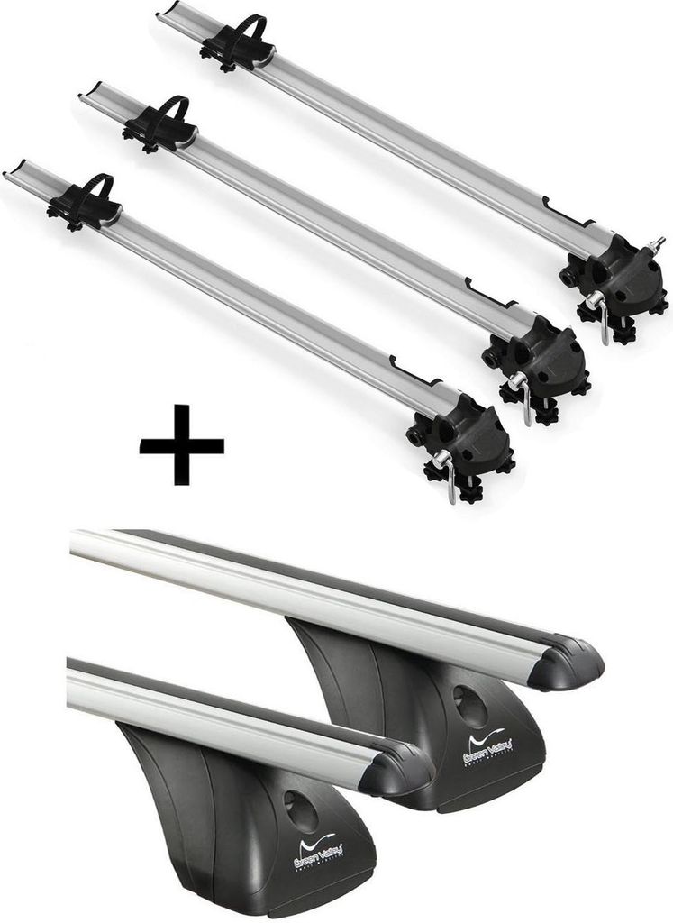 3x Fahrradträger Bike Pro + Dachträger VDP kompatibel mit für Mercedes Classe E 4 Türer 2002-2009