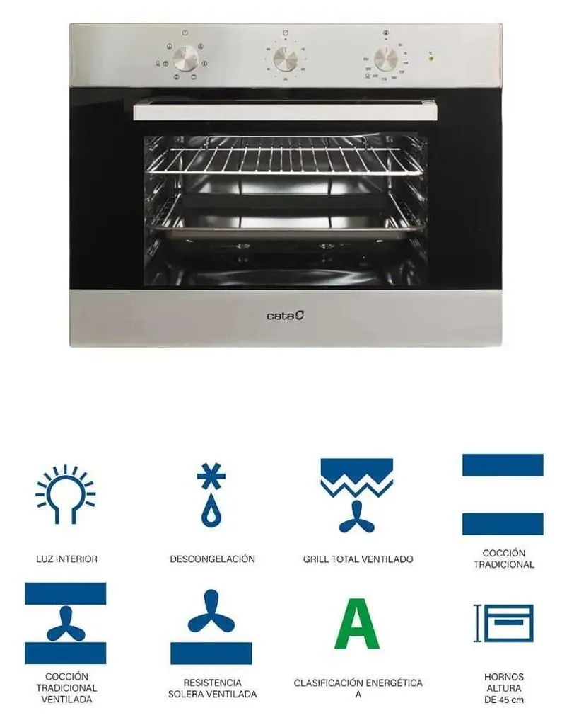 Four électrique Cata 2380W, cuisson homogène puissante - 4