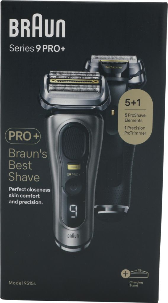 Braun Series 9 Pro+ 9515s, Metallisch, Tasten, Akku, Produktbild 
