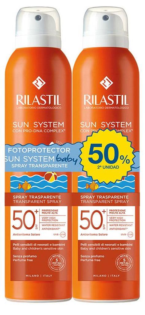 Rilastil Sun System Baby Transparent Spray Duplo 2x200ml
