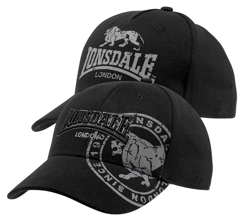 Lonsdale Kappe Doppelpack LEISTON one Size, Black Produktbild 