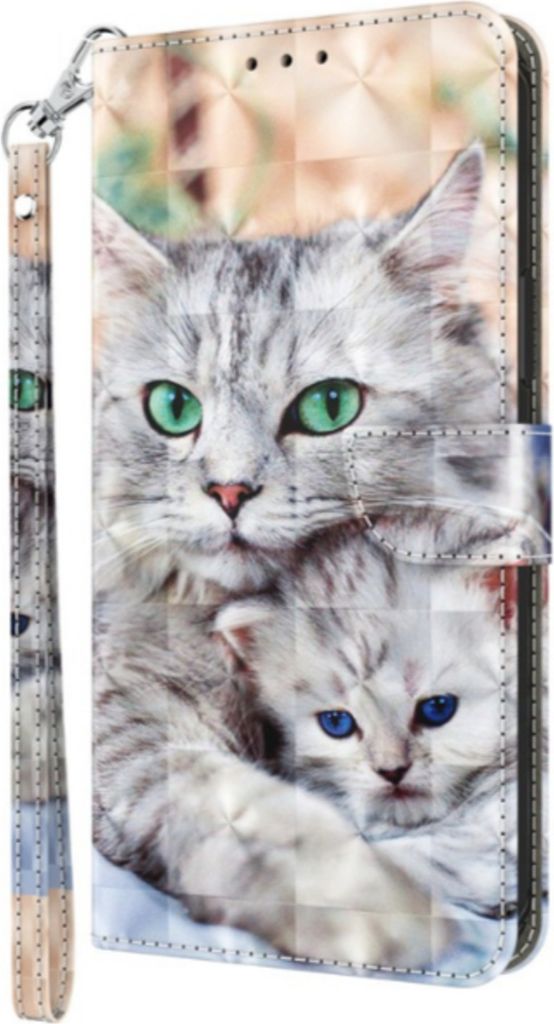 CLM-Tech Handyhülle kompatibel mit Xiaomi Redmi Note 14 Pro 5G Hülle - Tasche aus Kunstleder - Klapphülle mit Ständer und Kartenfächern - Schu...