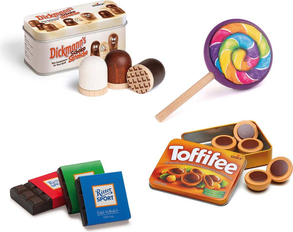 Erzi Kaufladenzubehoer-Set Süßigkeiten Produktbild 