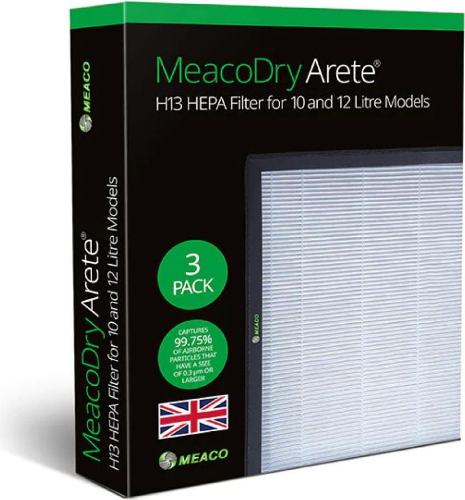 Dry Arete One H13 HEPA-Filter 10L / 12L, 3 Stück (für Meaco Produktbild 