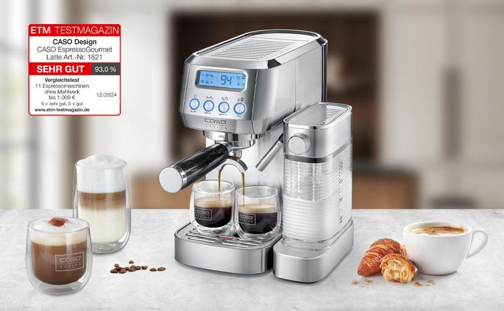 CASO Espresso Gourmet Latte, Siebträgermaschine mit Produktbild 