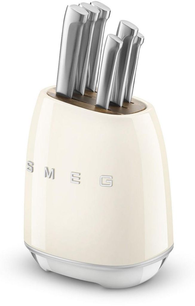 Bloc de 6 couteaux crème - Smeg - KBSF02CR - Image du produit 