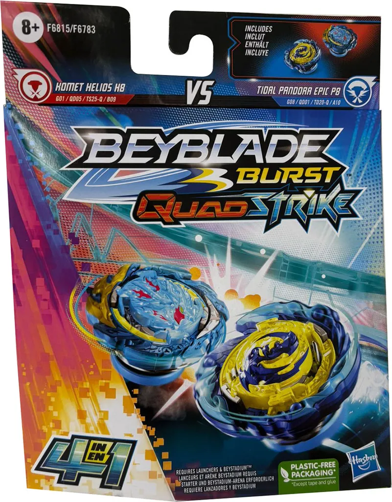 Améliorez vos performances de combat Beyblade avec le pack QuadStrike P8