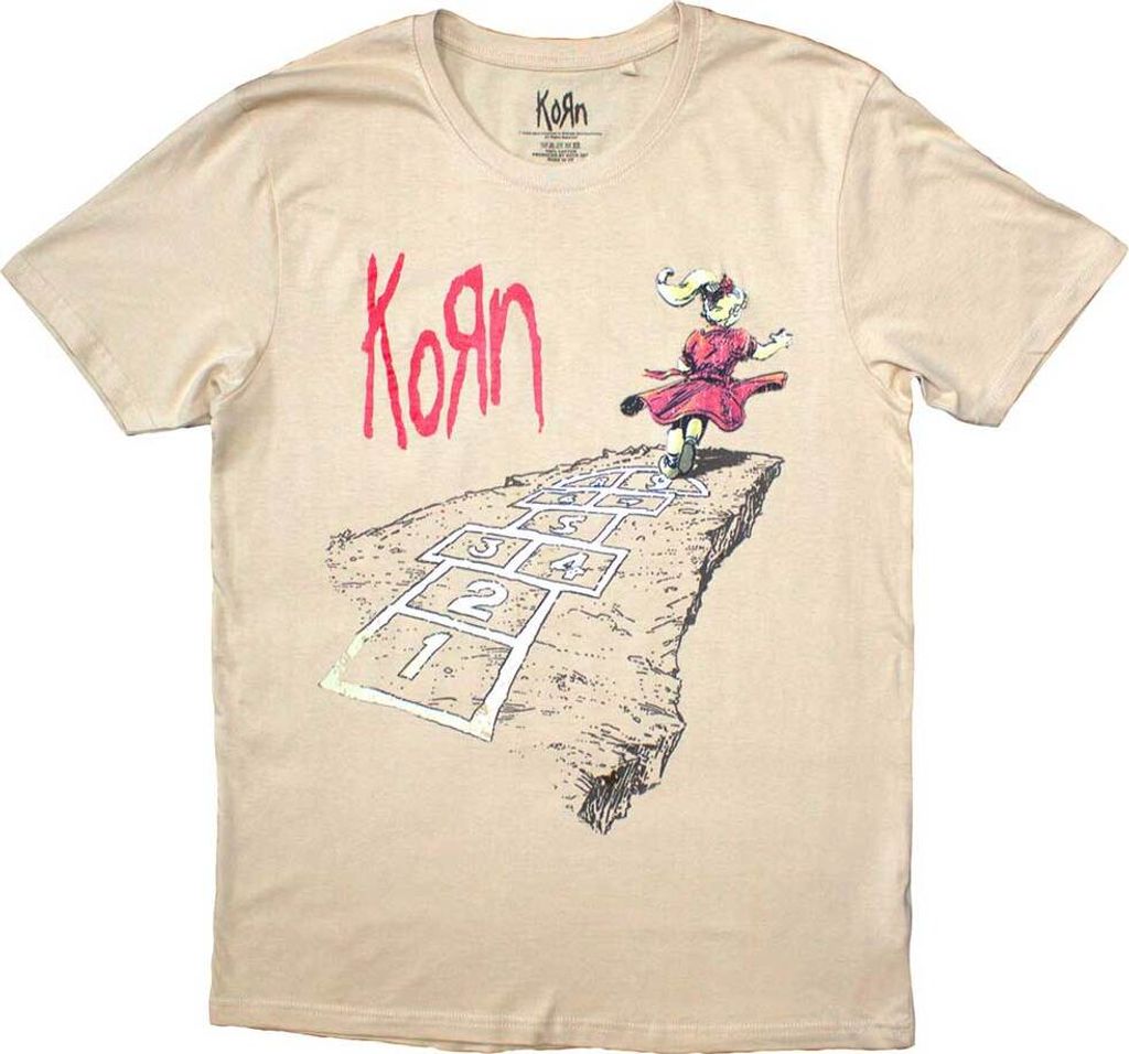 Korn - "Follow The Leader Hopscotch" T-Shirt für Herren/Damen Uni RO12053 (XXL) (Sand)