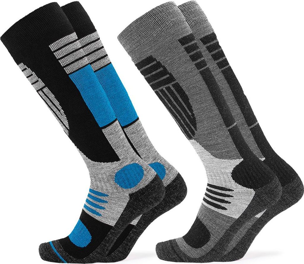 Occulto Herren Skisocken 2er Pack (Modell: Felix) Blu2-Blk2 39-42