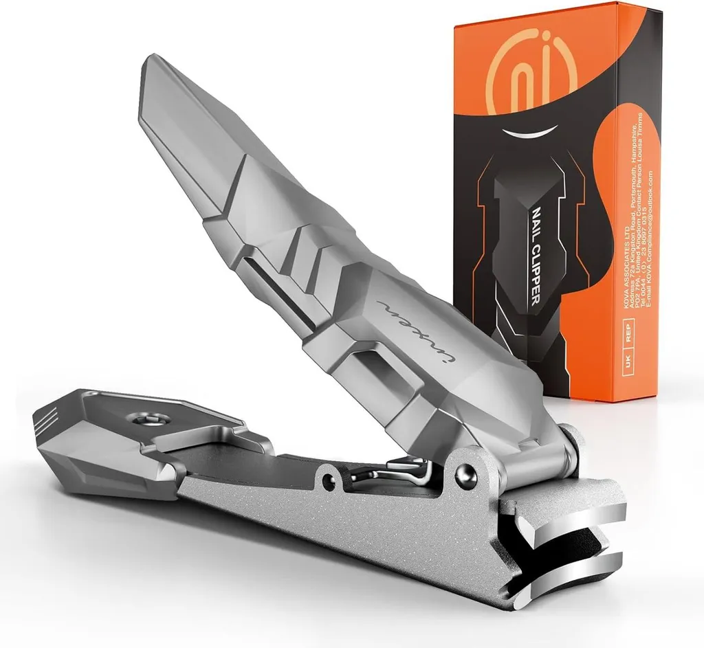 Coupe-ongles anti-projections en acier inox pour une coupe nette
