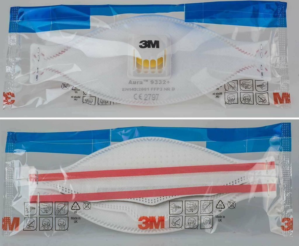 Mundschutz Maske FFP3 Atemschutzmaske Gesichtsmaske Mund Produktbild 2