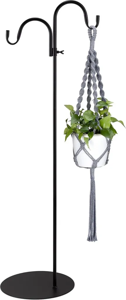 Crochet jardin vertical anti-rouille pour plantes - Hauteur réglable