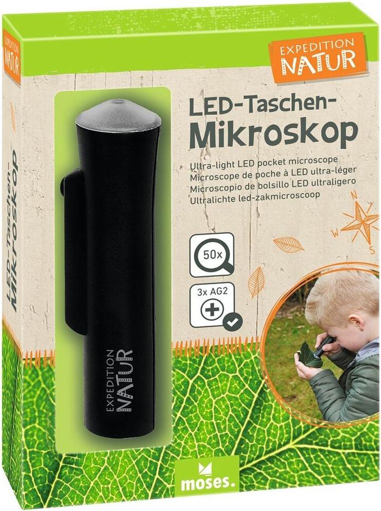 MOSES Expedition Natur LED Taschenmikroskop Mikroskop Produktbild 