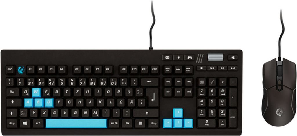 SILVERCREST Gaming Set mit Tastatur Maus Mauspad Computer Produktbild 
