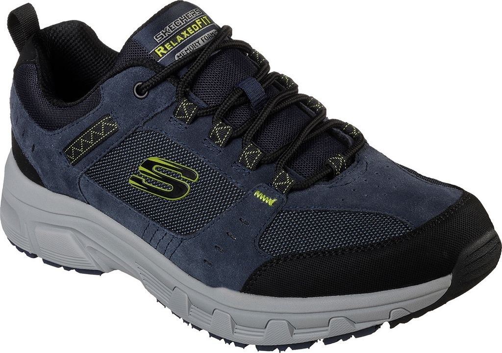Skechers Herren Memory Foam Blau SKECHERS Mens Sneakers Squad Mesh