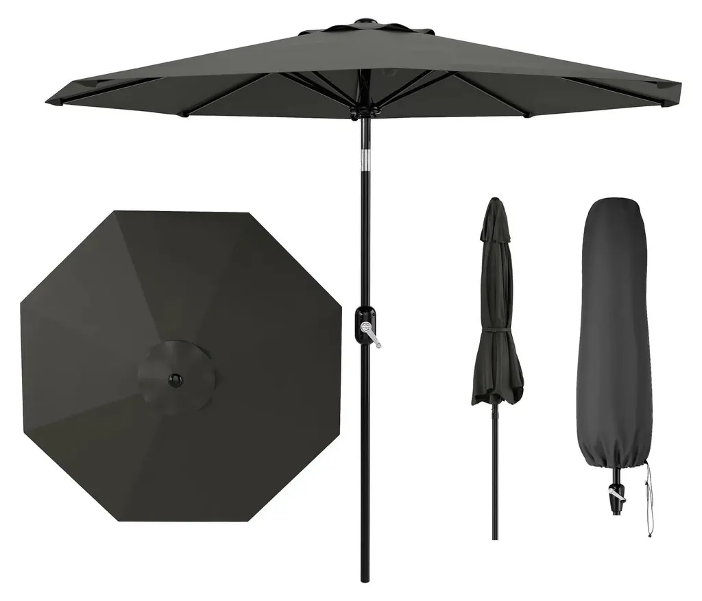Tente Pop-up 3-4 Personnes Gris Foncé Montage Automatique Imperméable